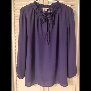 ⭐️ 2/$25 Purple Tie Neckline Top